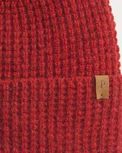 ALTERNATE VIEW OF MERINO WOOL WATCH CAP IN CAYENNE image number 2