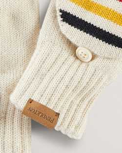 ALTERNATE VIEW OF GLACIER MERINO KNIT CONVERTIBLE MITTENS IN WHITE MULTI image number 2
