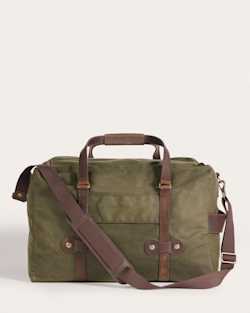 ALTERNATE VIEW OF ODYSSEY WAXED CANVAS DUFFEL BAG IN OLIVE image number 2