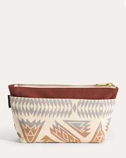 ALTERNATE VIEW OF ASTORIA CANVAS ZIP POUCH IN BRICK PONDEROSA image number 2