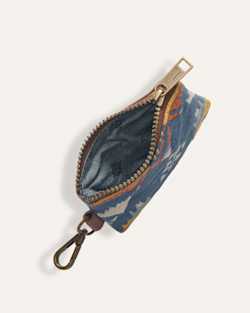 ALTERNATE VIEW OF NEHALEM COTTON ZIP CARD CASE IN NAVY MULTI image number 3