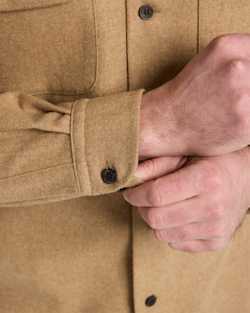 ALTERNATE VIEW OF MEN'S BOARD SHIRT IN TAN MIX image number 5