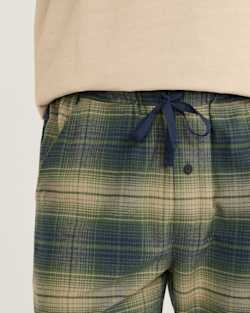 ALTERNATE VIEW OF MEN'S PLAID FLANNEL PAJAMA PANTS IN BLUE/GREEN/GREY image number 5