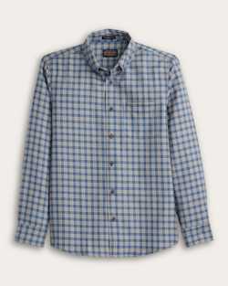 MEN'S SIR PENDLETON MERINO SHIRT IN BLUE/TAN CHECK image number 1