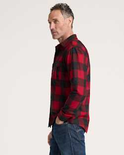 ALTERNATE VIEW OF MEN'S BUFFALO CHECK SCOUT SHIRT IN RED/OXFORD BUFFALO CHECK image number 3