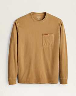 MEN'S LONG-SLEEVE DESCHUTES POCKET TEE IN GOLD image number 1