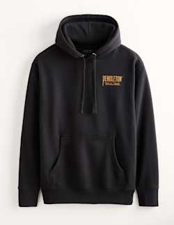 MEN'S ORIGINAL WESTERN GRAPHIC HOODIE IN BLACK/GOLD image number 1