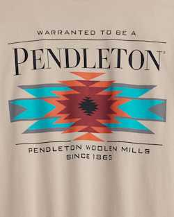 ALTERNATE VIEW OF MEN'S ICON LOGO GRAPHIC TEE IN TAN/MULTI image number 3
