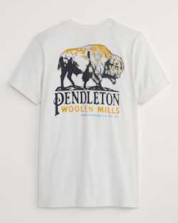 MEN'S BISON GRAPHIC TEE IN VINTAGE WHITE/BROWN image number 1