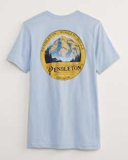 MEN'S OREGON GRAPHIC TEE IN LIGHT BLUE/GOLD image number 1