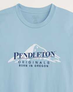 ALTERNATE VIEW OF MEN'S BORN IN OREGON GRAPHIC TEE IN PALE BLUE/NAVY image number 2