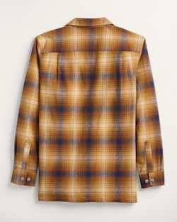 ALTERNATE VIEW OF LONG-SLEEVE PLAID COTTON BOARD SHIRT IN RUST/NAVY PLAID image number 2
