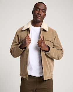 MEN'S SEABECK CORDUROY TRUCKER JACKET IN OLD OAK image number 1