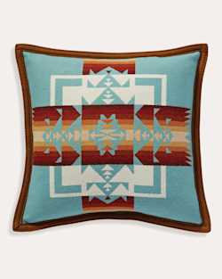 CHIEF JOSEPH PILLOW IN AQUA image number 1