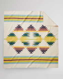 FALCON COVE PIECED QUILT IN TAN MULTI image number 1