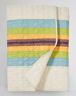 ALTERNATE VIEW OF FALCON COVE PIECED QUILT IN TAN MULTI image number 2