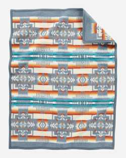 ALTERNATE VIEW OF CHIEF JOSEPH CRIB BLANKET IN SLATE image number 2