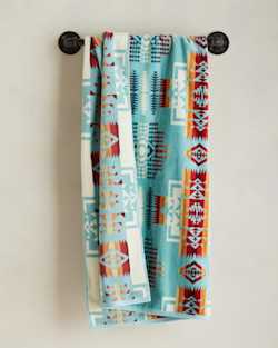 ALTERNATE VIEW OF CHIEF JOSEPH SPA TOWEL IN AQUA image number 2