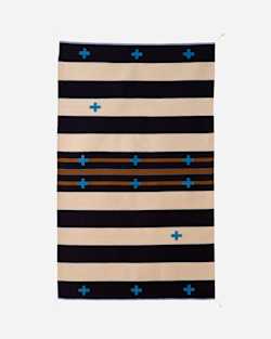 TURQUOISE CROSSES RUG IN CREAM/BLUE image number 1