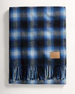 ALTERNATE VIEW OF MOTOR ROBE THROW WITH LEATHER CARRIER IN MIDNIGHT OMBRE image number 3