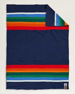 CRATER LAKE NATIONAL PARK THROW WITH CARRIER IN NAVY image number 1