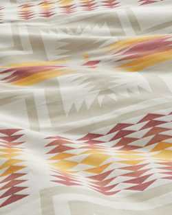 CLOE UP VIEW OF HARDING DUVET COVER SET IN IVORY image number 2