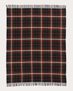 ALTERNATE VIEW OF FIRESIDE THROW IN LAUREL GREEN/RED image number 2