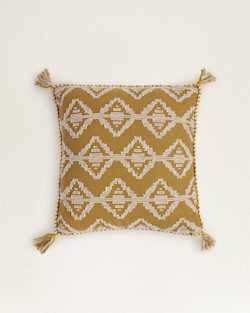 SADDLEBROOK PILLOW IN GOLD/IVORY image number 1