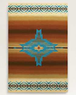 PAGOSA SPRINGS RUG IN RUST/TURQUOISE image number 1