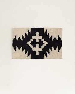 ALTERNATE VIEW OF SPIDER ROCK BATH RUG IN BLACK/WHITE image number 3