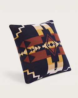 ALTERNATE VIEW OF FOUR CORNERS KNIT PILLOW IN BLACK MULTI image number 2