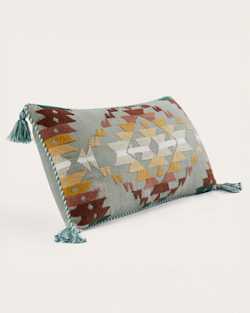 ALTERNATE VIEW OF MISSION TRAILS EMBROIDERED LUMBAR PILLOW IN DESERT SAGE image number 3