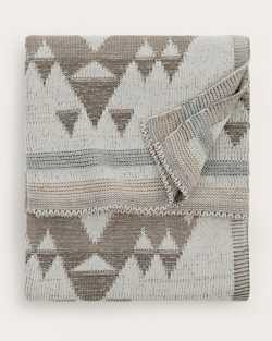 ALTERNATE VIEW OF AGATE BEACH KNIT THROW IN IVORY image number 4