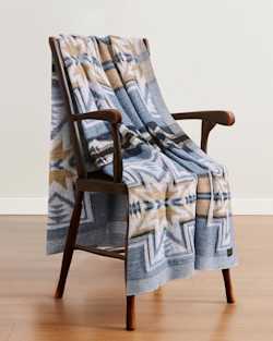 ALTERNATE VIEW OF SILVER CITY KNIT THROW IN SKY image number 3