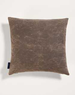 ALTERNATE VIEW OF WOOL/CANVAS SQUARE PILLOW IN GREEN OMBRE image number 2
