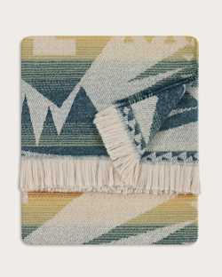 ALTERNATE VIEW OF MYSTIC LAKE FRINGE THROW IN MYSTIC LAKE image number 4