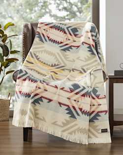 ALTERNATE VIEW OF WHITE SANDS FRINGE THROW IN WHITE SANDS image number 2