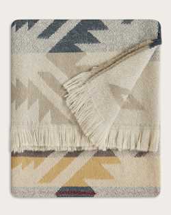 ALTERNATE VIEW OF WHITE SANDS FRINGE THROW IN WHITE SANDS image number 4