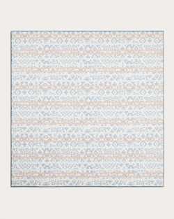 ALTERNATE VIEW OF BLUE RIDGE COVERLET SET IN BLUE/RUST image number 2