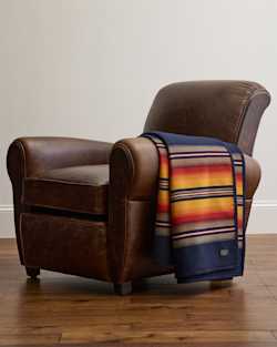 ALTERNATE VIEW OF SERAPE ROBE IN NAVY image number 4