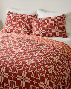 ALTERNATE VIEW OF SAN MARCOS MATELASSE COVERLET IN PERSIMMON image number 4