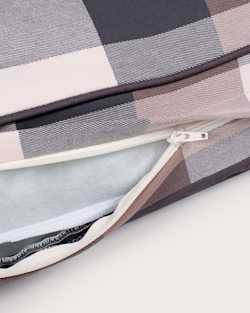 ALTERNATE VIEW OF BLOCK PLAID PET BED - NAPPER IN TAN/BLACK image number 4