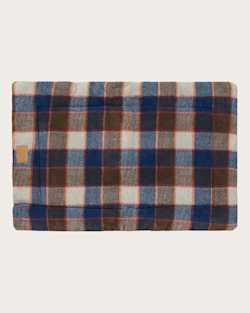 ALTERNATE VIEW OF MOUNTAIN PLAID PET BED - COMFORT CUSHION IN BLUE/TAN image number 2