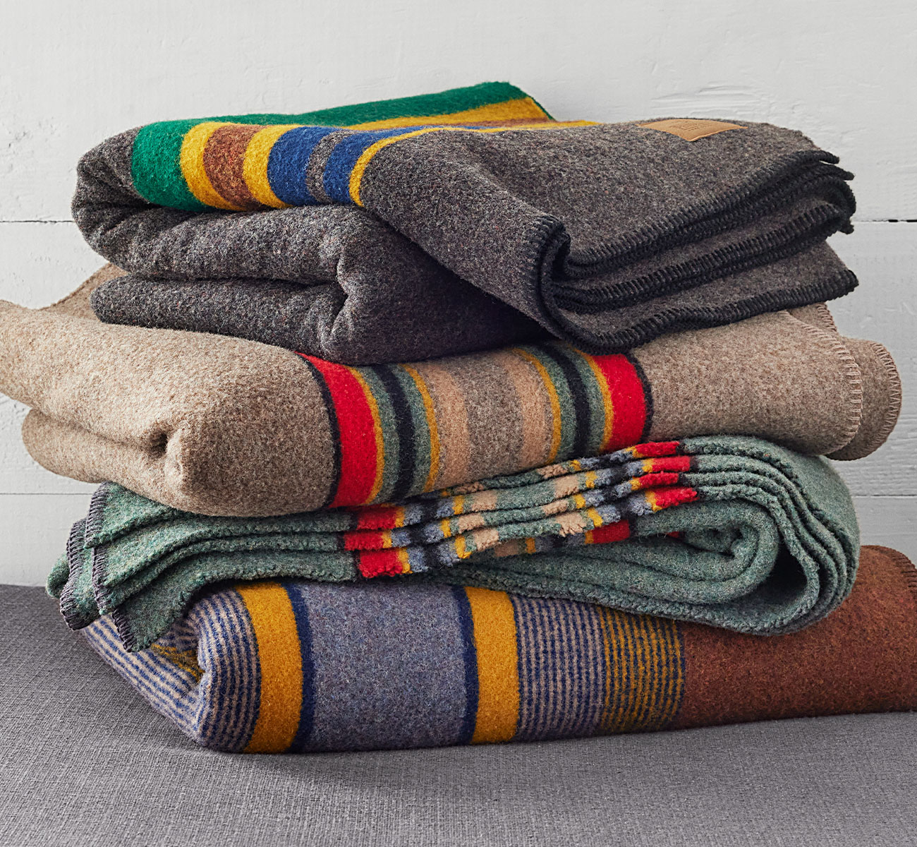 Stack of Yakima Camp Blankets