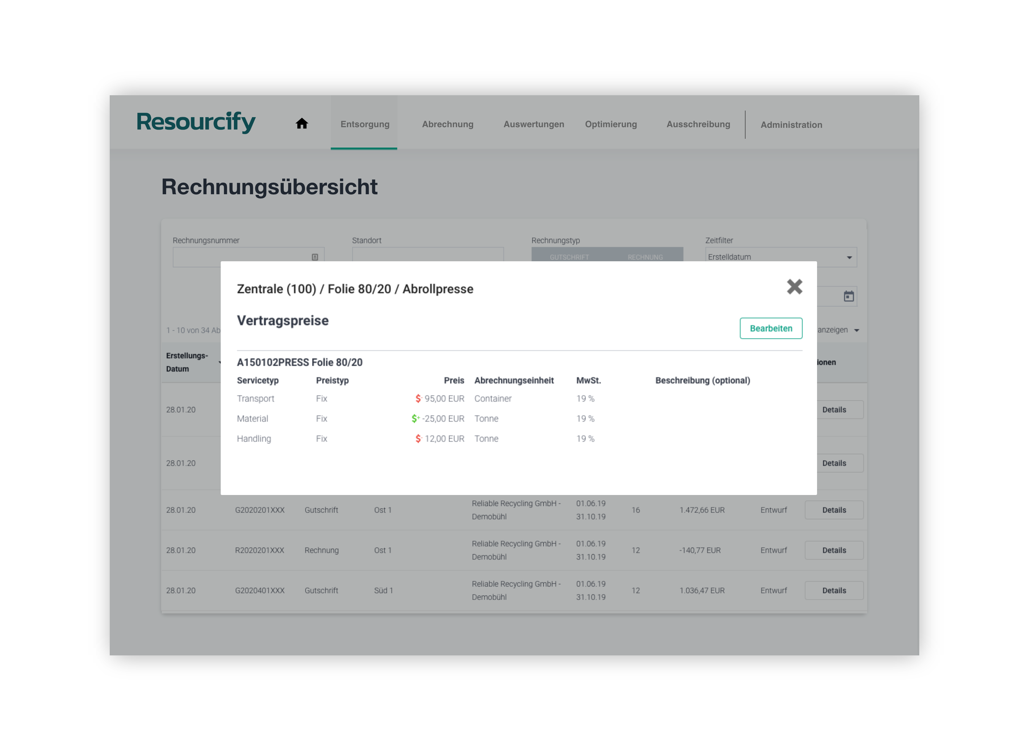 Abfallmanagement Software