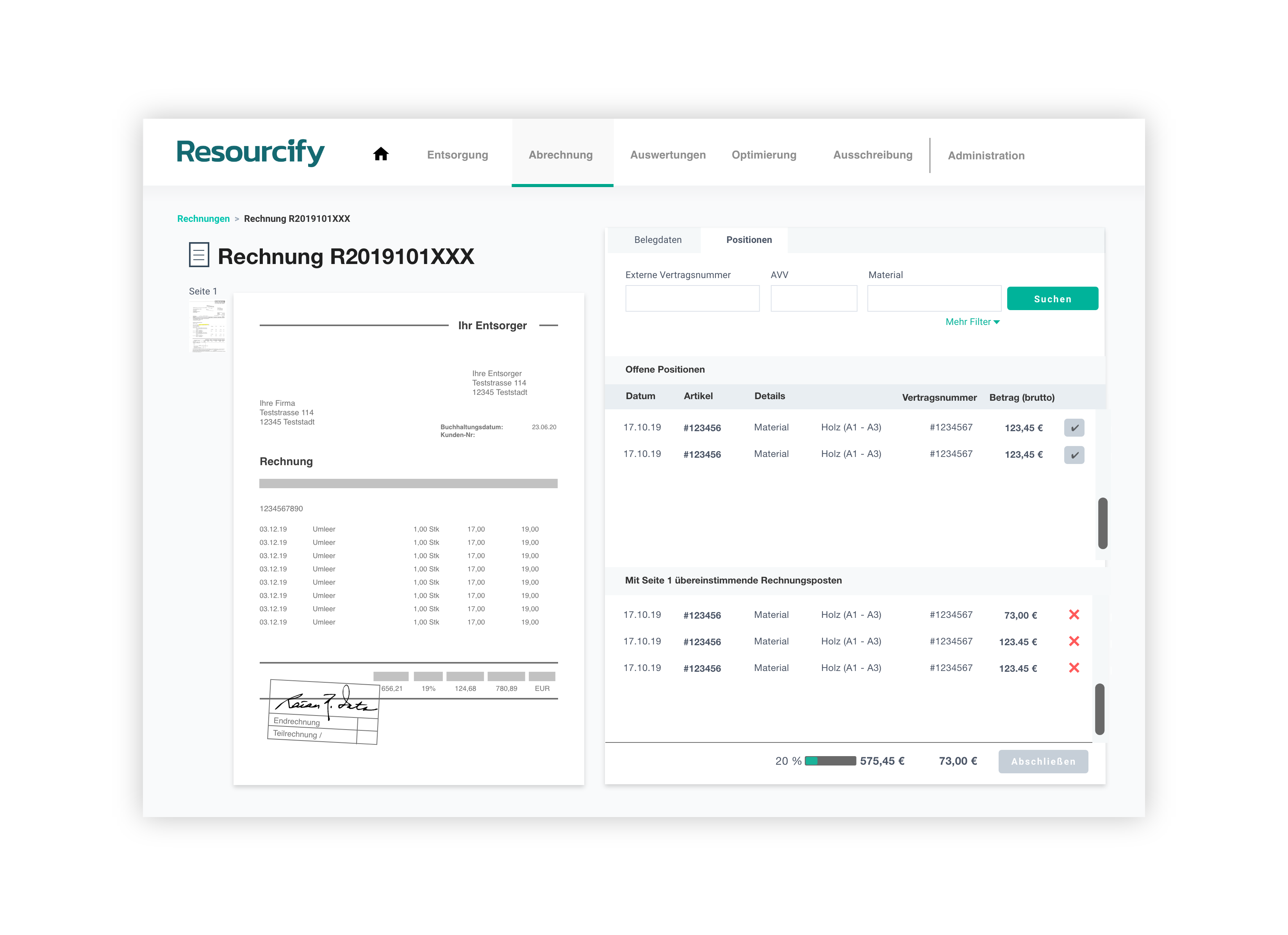 Abfallmanagement Software