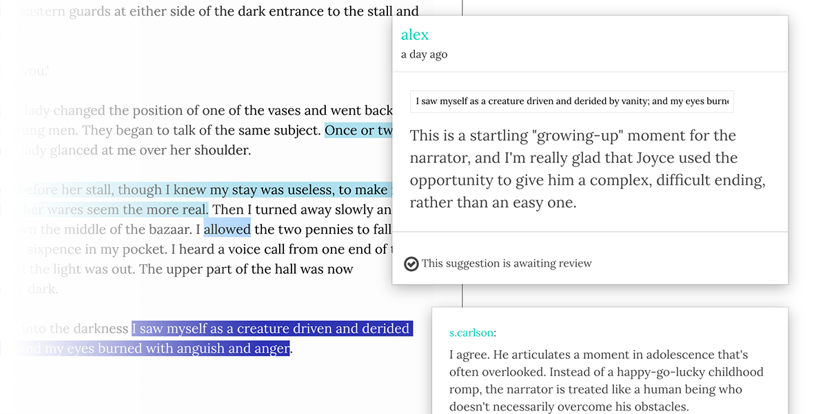 Editor activity screenshot
