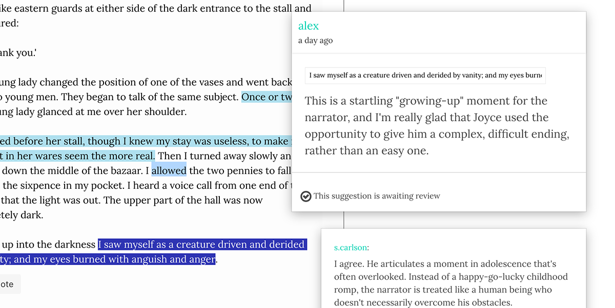 Editor activity screenshot