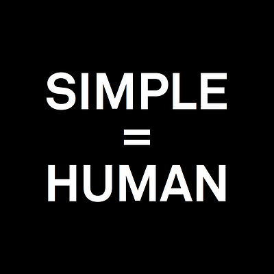 Simple = Human