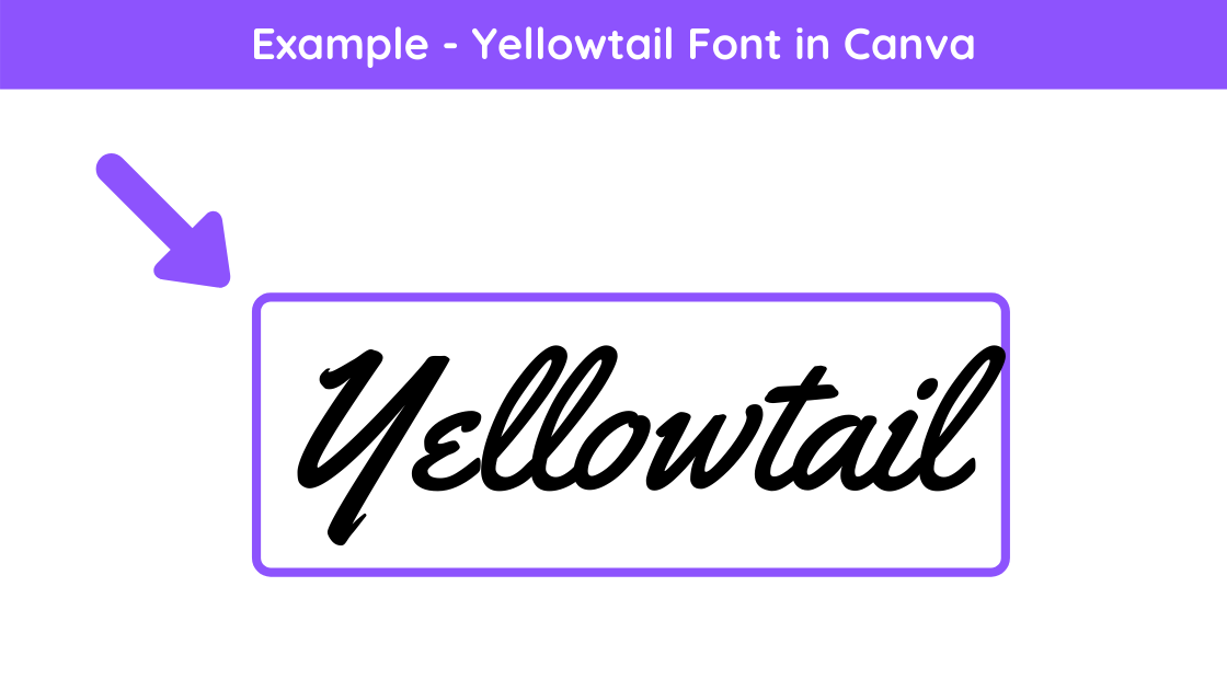 Before yellowtail font, Best Cursive Fonts on Canva